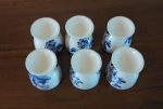 Lot de 6 coquetiers / Moulin / Delft / n°7109