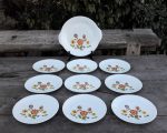 Service a gateaux vintage en porcelaine n°7296