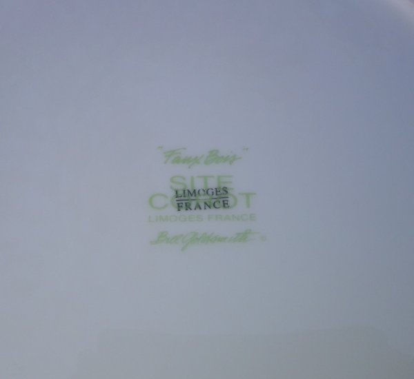 6 grandes assiettes Site Corot Limoges n°7355