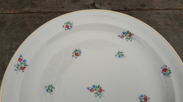 Grand plat rond Vintage Limoges Poral n°7417