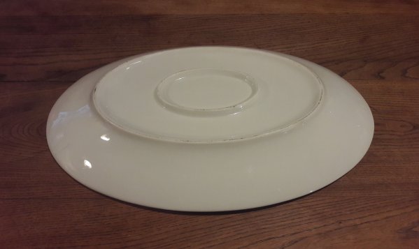 Ancien plat ovale en porcelaine de limoges n°7972