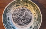 Ancienne assiette parlante / Sarreguemines / Napoléon / n°7962