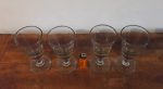 Lot de 4 grands verres a absinthe n°7995