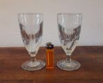 Lot de 2 grands verres a absinthe n°7996