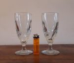 Lot de 2 grands verres a absinthe n°7996