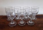 Lot de 7 anciens verres soufflés n°8002