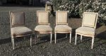 Lot de 4 chaises Style Louis XVI Maurice Hirch n°7976