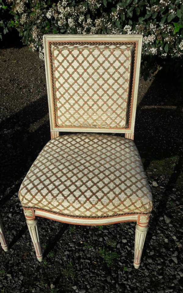 Lot de 4 chaises Style Louis XVI Maurice Hirch n°7976