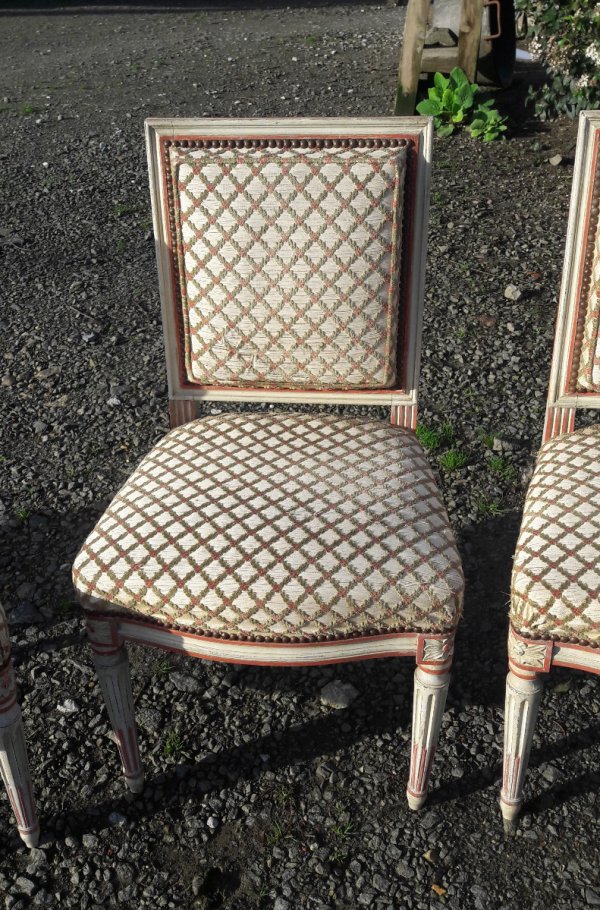 Lot de 4 chaises Style Louis XVI Maurice Hirch n°7976