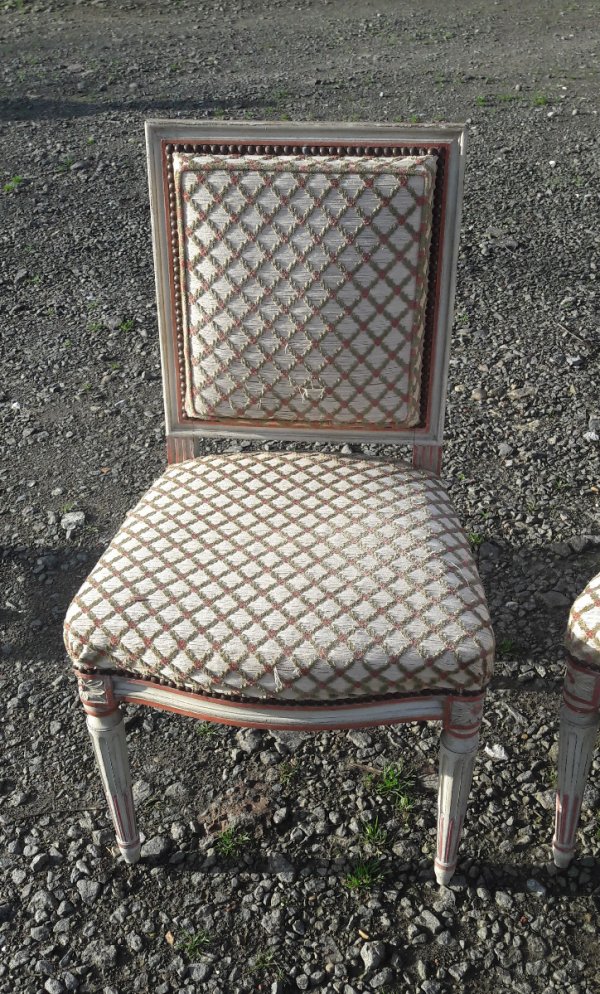 Lot de 4 chaises Style Louis XVI Maurice Hirch n°7976