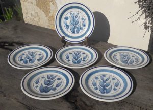 Lot de 6 assiettes a dessert vintages n°6221