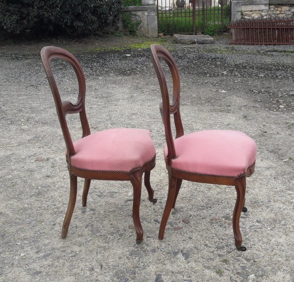 Ancienne paire de chaises Louis Philippe n°4302