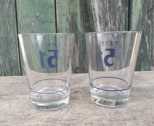 Lot de 2 verres PASTIS 51 n°4524