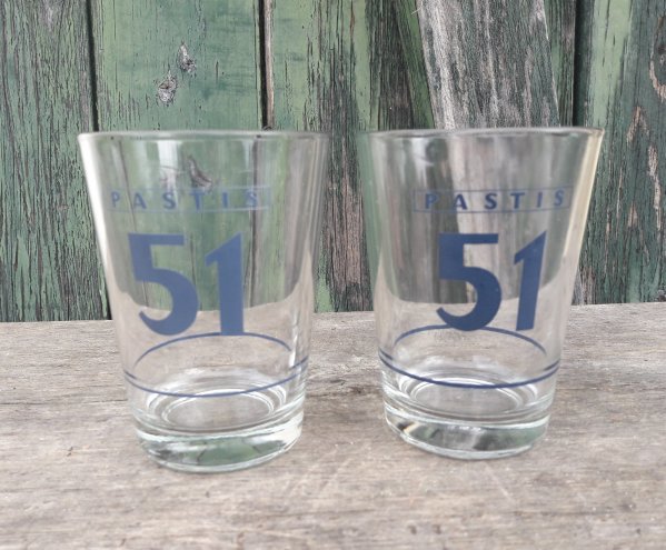 Lot de 2 verres PASTIS 51 n°4525