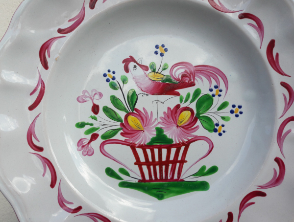 Ancienne assiette au coq n°4598