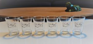 Lot de 6 verres OR FRUY n°4911