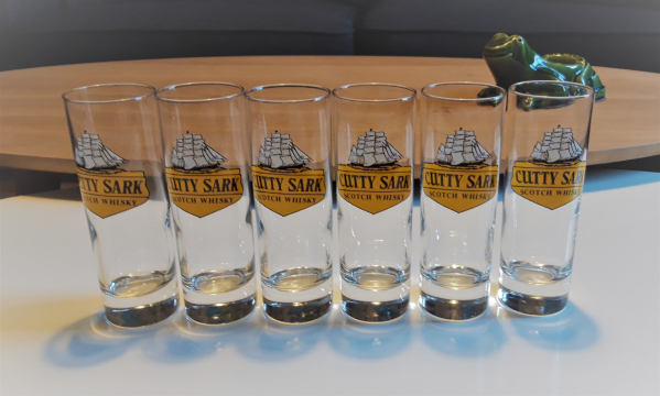 Lot de 6 verres CUTTY SARK n°4917