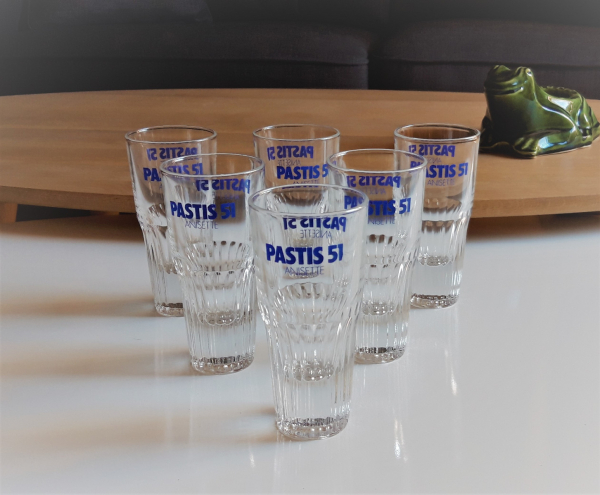 Lot 6 verres Pastis n°4942