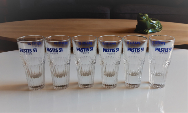 Lot 6 verres Pastis n°4942