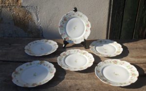 Lot de 6 anciennes assiettes Limoges n°4948