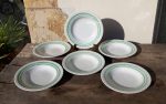 Lot de 6 assiettes a soupe vintages L'Amandinoise n°2290