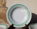 Lot de 6 assiettes a soupe vintages L'Amandinoise n°2290