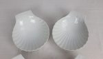 Lot de 4 coupes en porcelaine Coquille St jacques n°2527