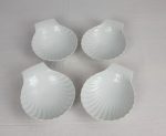 Lot de 4 coupes en porcelaine Coquille St jacques n°2503