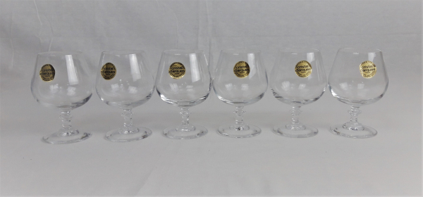 Coffret de 6 verres a cognac cristal d'Arques n°2655