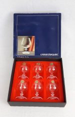 Coffret de 6 verres a cognac cristal d'Arques n°2655