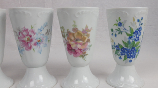 Lot de 5 mazagrans porcelaine de Limoges n°2646