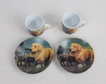 Lot de 2 tasses a café / Labrador / n°2648