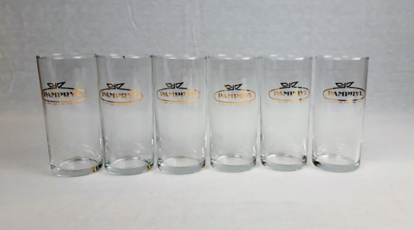 Lot de 6 verres publicitaires PAMPRYL n°2683