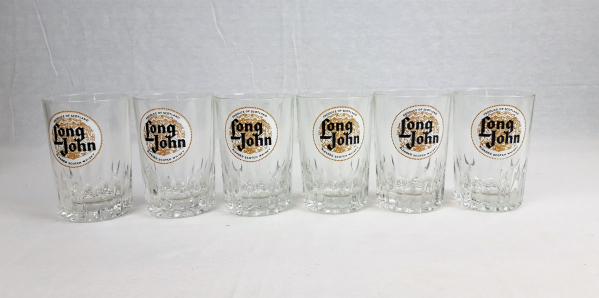 Lot de 6 verres publicitaires Long John n°2684