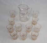 Ancien service / Verres + pichet / n°2773