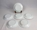 Lot de 6  assiettes a dessert coquelicot n°2776