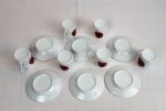 Lot de 6  tasses a café coquelicot n°2753