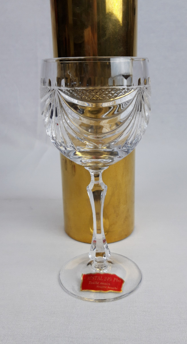 Lot de 6 verres en cristal neufs n°3168