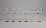 Lot de 6 verres en cristal neufs n°3168