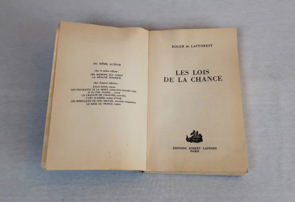 Livre / Les lois de la chance / n°3011