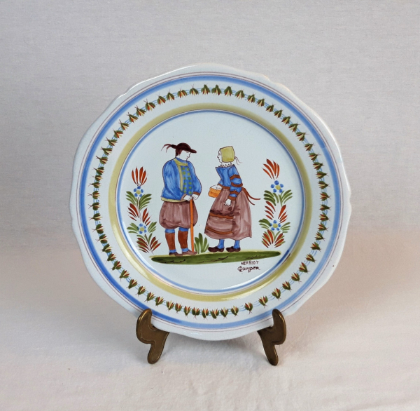 Ancienne assiette Henriot Quimper n°3107