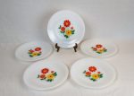 Lot de 5 assiettes plates vintages Arcopel n°3137