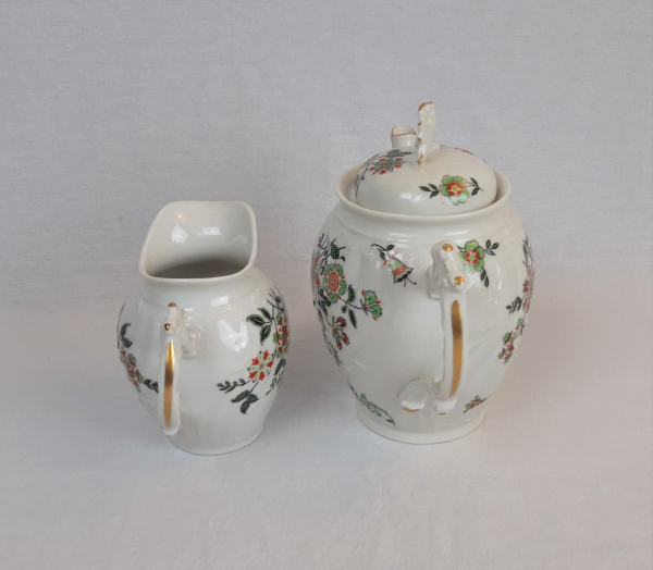 Cafetière et crémier en porcelaine n°3156