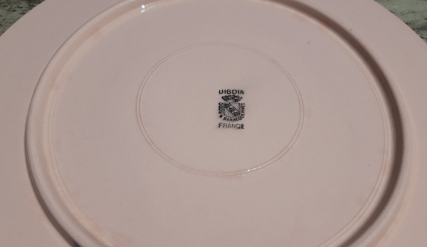 Grand plat vintage en faience Sarreguemines n°3233