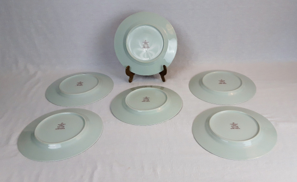 Lot de 6 assiettes a dessert / Haviland / Kien Long / n°3967