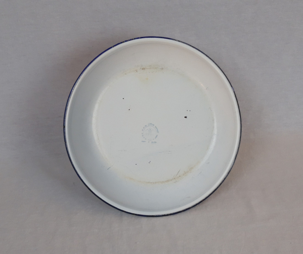 Assiette vintage en tôle émaillée n°3995