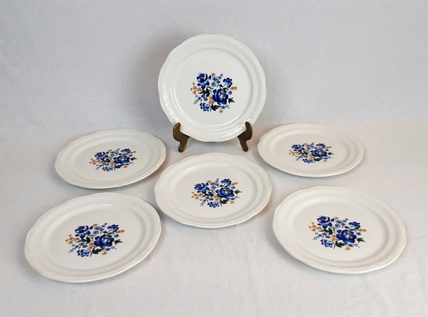 Lot de 6 assiettes a dessert vintages Orchies n°4102