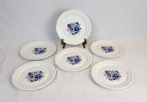 Lot de 6 assiettes a dessert vintages Orchies n°4103