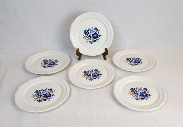 Lot de 6 assiettes a dessert vintages Orchies n°4103