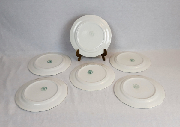 Lot de 6 assiettes a dessert vintages Orchies n°4103